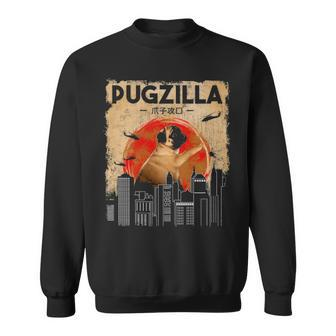Pug T Pugzilla T Dog Pug T Sweatshirt | Mazezy UK