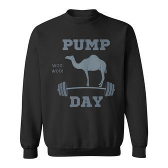 Pump Day Workout Fitness Bodybuilder Camel Weight Hump Sweatshirt - Monsterry