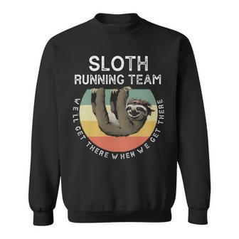 Quote's Sloth Running Team Sweatshirt | Mazezy