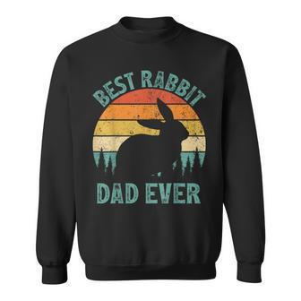 Rabbit Vintage Best Rabbit Dad Ever Father's Day Sweatshirt - Monsterry UK