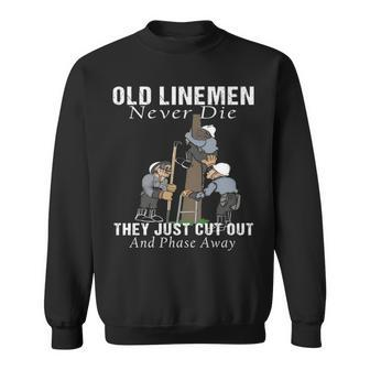 Retirement Electrical Lineman Line Crew Art Gif Sweatshirt | Mazezy