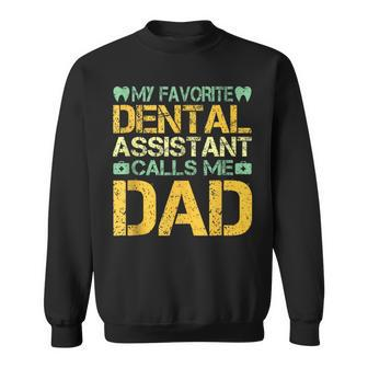 Retro Dentist Dad Father Dental Assistant Father’S Day Sweatshirt - Monsterry CA