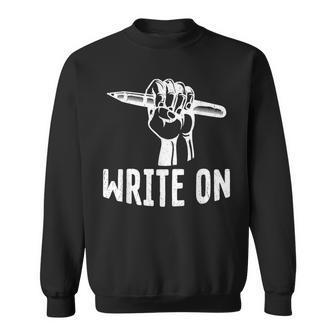 Retro Vintage Poetry Write On Sweatshirt - Monsterry CA