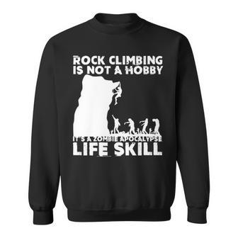 Rock Climber For Men Women Cool Zombie Climbing Sweatshirt | Mazezy