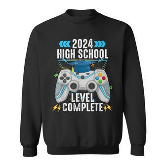 Senior Gamer 2024 High School Level Complete 2024 Grad Sweatshirt - Thegiftio UK