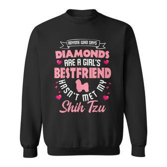 Shih Tzu Girl's Best Friend Dog Lover Sweatshirt - Monsterry UK