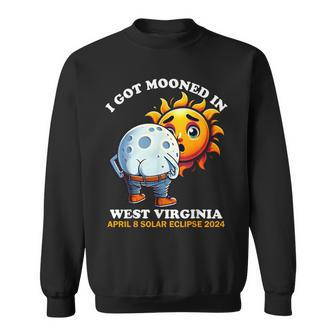 Solar Eclipse West Virginia 2024 Mooned Humor Sweatshirt | Mazezy CA