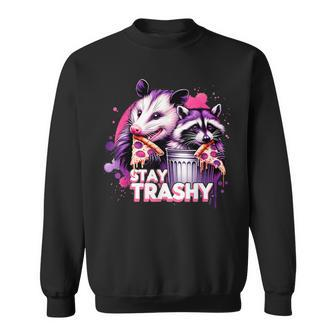 Stay Trashy Raccoons Opossums Possums Animals Lover Sweatshirt - Seseable