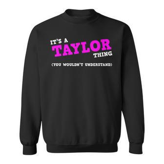 Taylor Matching Family Name Group Personalization Sweatshirt | Seseable UK