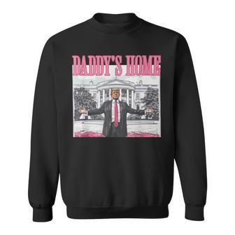 Trump Pink Daddys Home Trump 2024 Sweatshirt | Mazezy AU