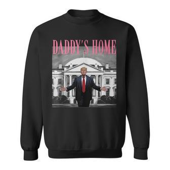 Trump Pink Daddys Home Trump 2024 Sweatshirt - Seseable
