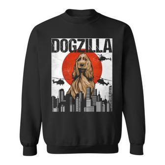 Vintage Japanese Dogzilla English Cocker Spaniel Sweatshirt | Mazezy