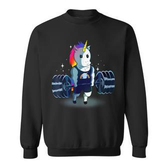 Weightlifting Unicorn Fitness Christmas Birthday Sweatshirt - Monsterry UK