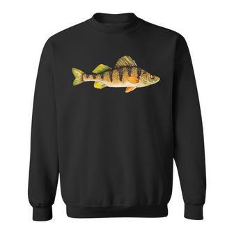 Yellow Perch Fishing Freshwater Fish Angler Sweatshirt - Monsterry