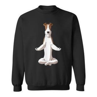 Yoga Dog Wire Fox Terrier Sweatshirt - Monsterry
