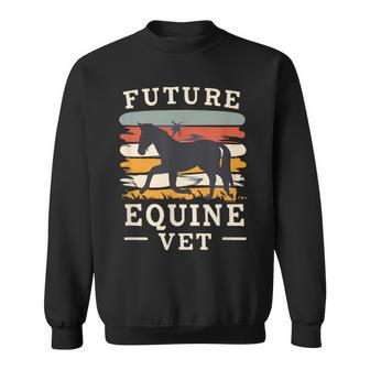 Future Equine Veterinarian Aspiring Vet Student Sweatshirt - Monsterry AU