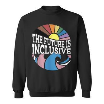 The Future Is Inclusive Lgbt Retro Gay Rights Pride Month Sweatshirt - Monsterry DE