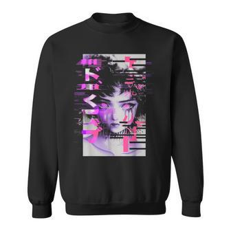 Futuristic Techwear Harajuku Vaporwave Cyberpunk Grunge Sweatshirt - Thegiftio