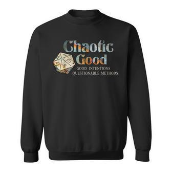 Galaxy Sky Chaotic Good Good Intentions Questionable Methods Sweatshirt - Monsterry AU