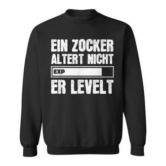 Gamer Birthday Saying Ein Zocker Altert Nicht Er Levelt Sweatshirt - Seseable