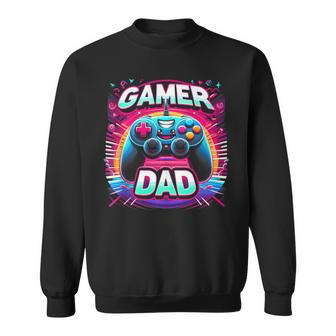 Gamer Dad Game Controller Gaming Video Game Father Day Sweatshirt - Thegiftio UK