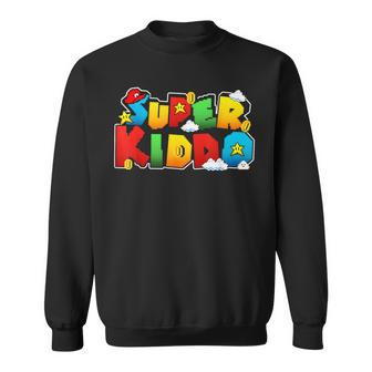 Gamer Super Kiddo Family Matching Game Super Kiddo Sweatshirt - Monsterry CA