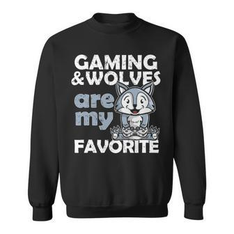 Gaming Wolf Gamer Sweatshirt | Mazezy