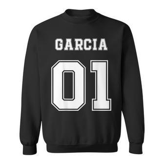 Garcia 01 Back Print Sports Jersey Style Family Name Fun Sweatshirt - Seseable