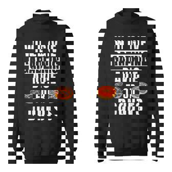 Gardening Advice For Donut Garden Accessories Gardener Sweatshirt - Thegiftio