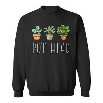 Gardening Farmer Pot Head Plants Gardener Mom Sweatshirt - Thegiftio UK