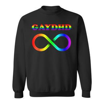 Gay Adhd Gaydhd Neurodiverse Lgbt Pride Sweatshirt - Monsterry UK