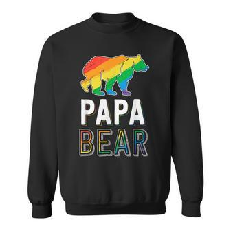 Gay Papa Bear Proud Dad Lgbtq Parent Lgbt Father Sweatshirt - Monsterry DE