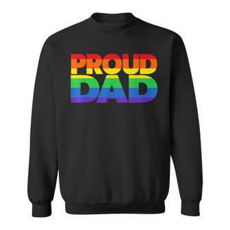 Gay Pride Proud Dad Lgbt Parent Father's Day Sweatshirt - Monsterry UK
