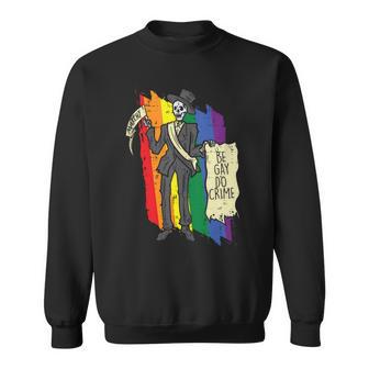 Be Gay Skeleton Straight Ally Lgbtq Gay Pride Month Sweatshirt - Monsterry CA