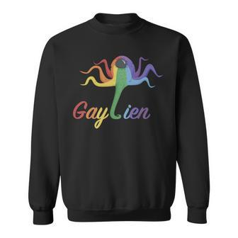 Gaylien Gay Alien Lgbt Queer Trans Bi Regenbogen Gay Pride Sweatshirt - Seseable