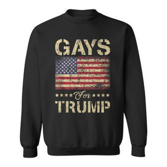Gays For Trump Stars And Stripes American Flag Sweatshirt - Monsterry AU
