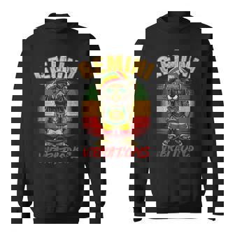 Gemini Vibes Rasta Reggae Teddy Bear Island Beach Birthday Sweatshirt | Mazezy