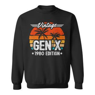 Gen X 1980 Generation X 1980 Birthday Gen X Vintage 1980 Sweatshirt - Monsterry
