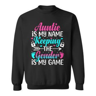 Gender Reveal Auntie For A Keeper Of The Gender Aunt Sweatshirt - Monsterry