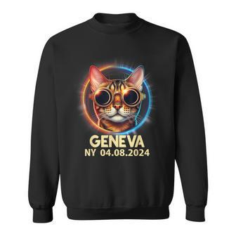 Geneva New York Total Solar Eclipse 2024 Sweatshirt | Mazezy