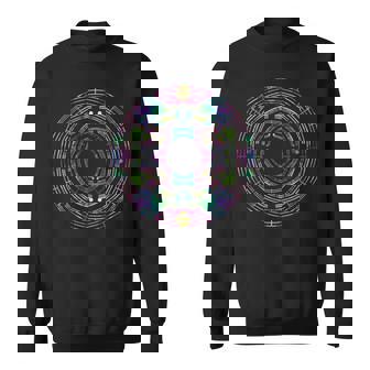 Geometric Shapes Colorful Circle Pattern Sacred Geometry Sweatshirt - Thegiftio