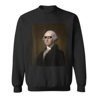 George Washington Sunglasses American History T Sweatshirt - Monsterry AU
