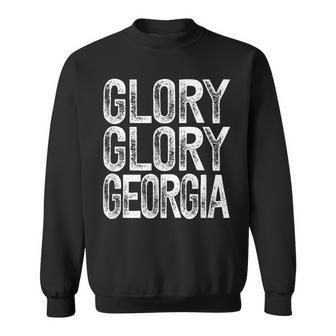 Georgia Fans Fight Song Cute Glory White On Red Sweatshirt - Monsterry AU
