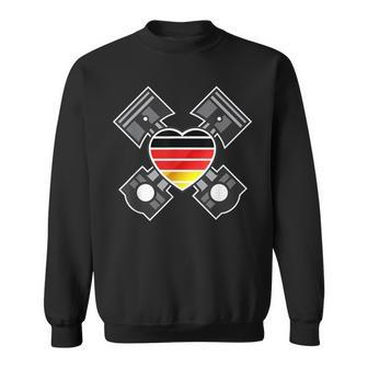 German Cars Engineering Heart Germany Sweatshirt - Monsterry DE
