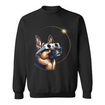 German Shepherd Dog Solar Eclipse 2024 Sweatshirt - Monsterry