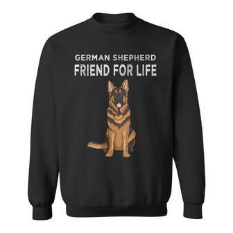 German Shepherd Friend For Life Dog Friendship Sweatshirt - Thegiftio UK