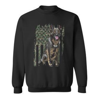 German Shepherd Patriotic Camo American Flag Dog Breed Sweatshirt - Monsterry UK