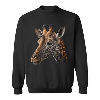 Giraffe Animal Print Giraffe Sweatshirt - Seseable