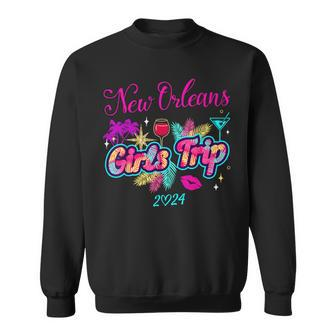 Girls Trip New Orleans 2024 Girls Weekend Birthday Squad Sweatshirt | Mazezy DE