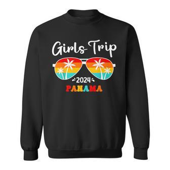 Girls Trip Panama 2024 Girls Weekend Birthday Squad Groovy Sweatshirt | Mazezy AU
